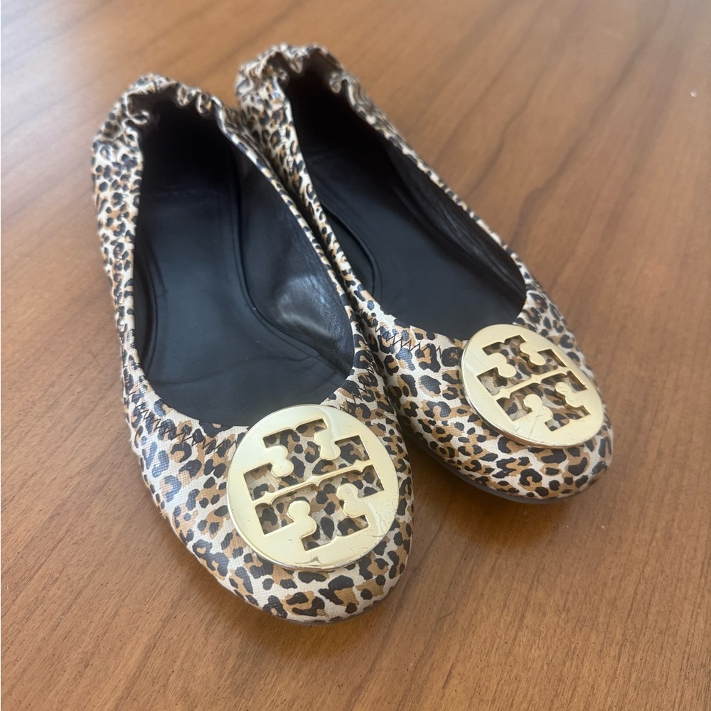 Tory Burch Leopard Print Ballet Flats
